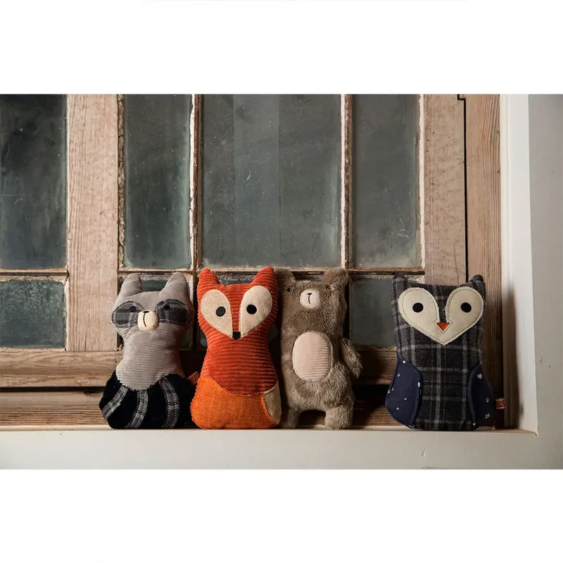 Vido Vos - Honden Knuffel - Hondenspeelgoed - 25,5 cm von Designed by Lotte in Orange – Produktfoto 2 von 3