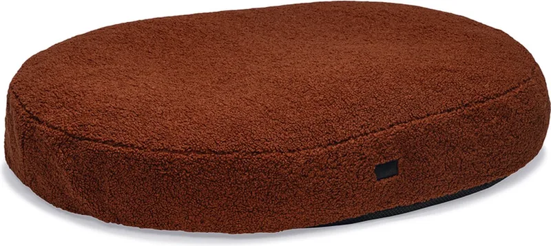 Yndis - Hondenkussen - Ovaal - Terracotta - 115x85x15 cm de Designed by Lotte en Terra – photo produit
