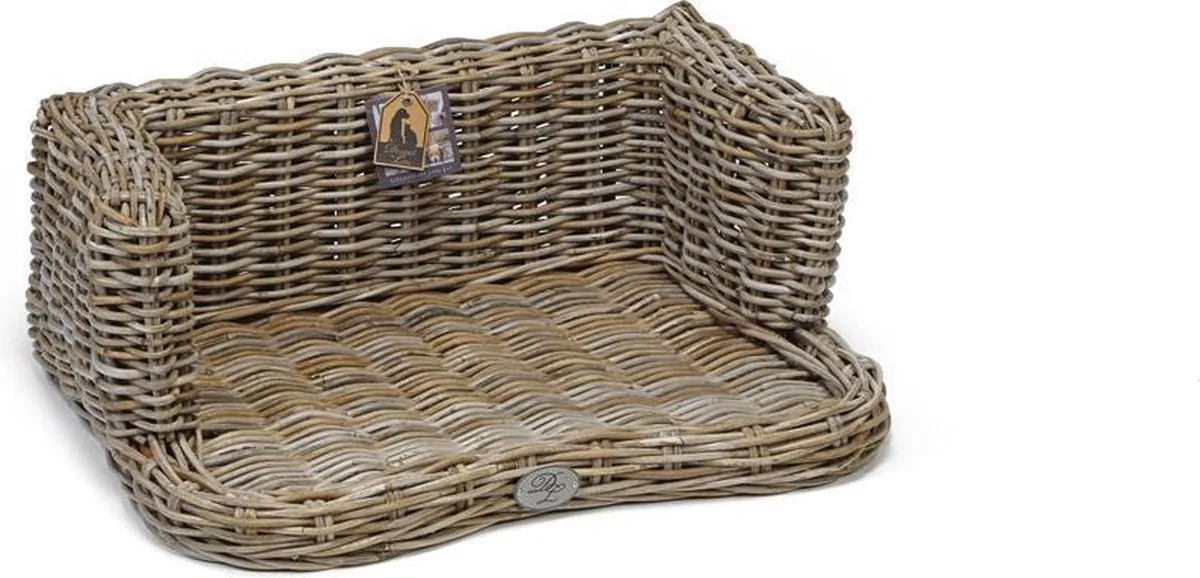 York - Hondensofa - Kubu - 68x52x27 cm van Designed by Lotte in Grijs – productfoto