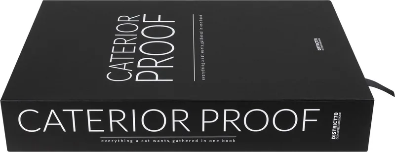 Caterior Coffee Table Book - Kattenspeelgoed - 36x25x6 cm by District 70 in Black – product photo