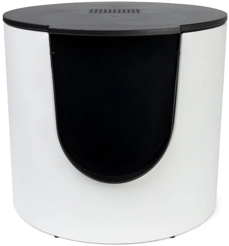 FUSE - Design Kattenbak met Cover - Incl. Koolstoffilter van District 70 in Tin Wit – productfoto