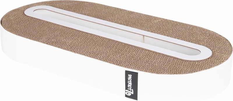 Krabspeelgoed Track - Kattenspeelgoed - 52x26x6 cm by District 70 in White – product photo