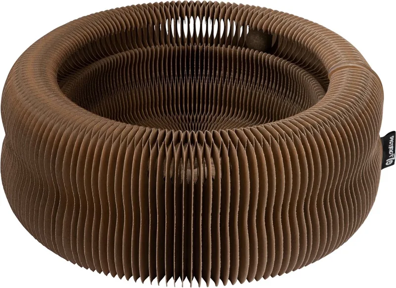 Maze - Kartonnen kattenspeelgoed - Ø50x18 cm by District 70 in Brown – product photo