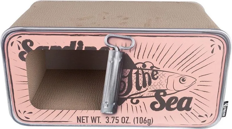 SARDINE - Design Krabmeubel van gerecycled karton - 60 x 30 x 30 cm by District 70 in Pink – product photo