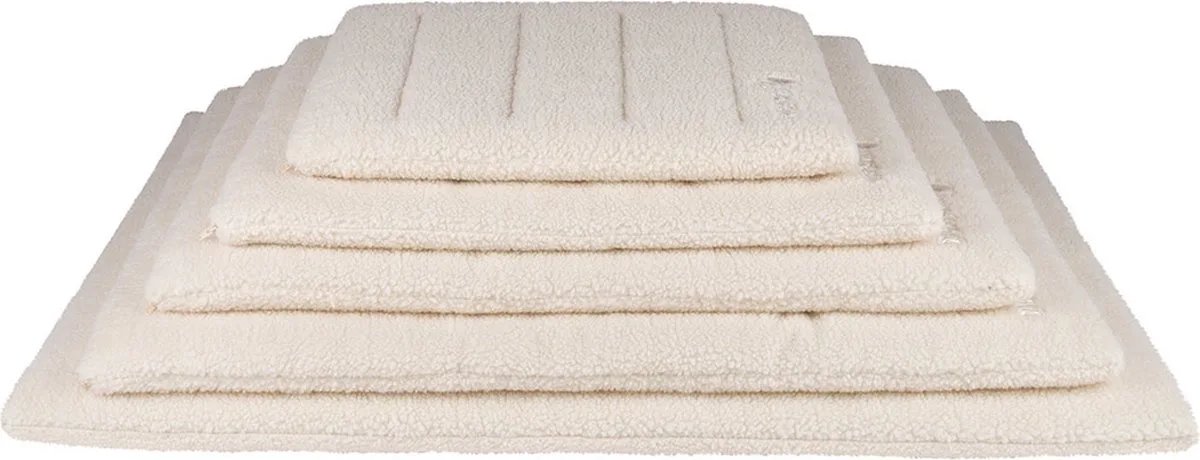SHERPA - Comfortabele en Stijlvolle Benchmat - Maat: S - 63 x 47 x 8 cm, Kleur: Merengue van District 70 in Beige, Zwart, Bruin – productfoto