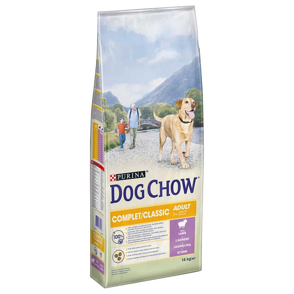 2x14kg Purina Complet/ met Lam Dog Chow Hondenvoer van Dog Chow – productfoto
