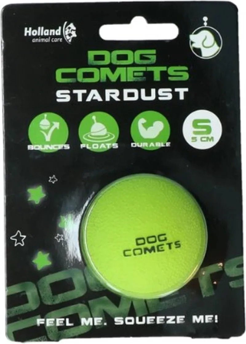 Ball Stardust Ø5 cm - Hondenspeelgoed - Hondenbal - Natuurlijk rubber - 1 stuk by Dog Comets in Green – product photo