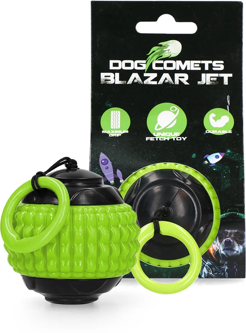 Blazar Jet - Hondenspeelgoed - Hondenbal - Kunststof - Ø 5 cm von Dog Comets in Grün – Produktfoto