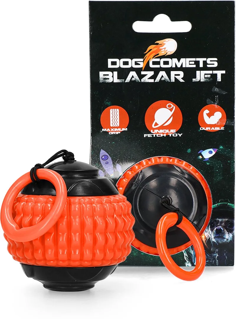 Blazar Jet - Hondenspeelgoed - Hondenbal - Kunststof - Ø 5 cm by Dog Comets in Orange – product photo