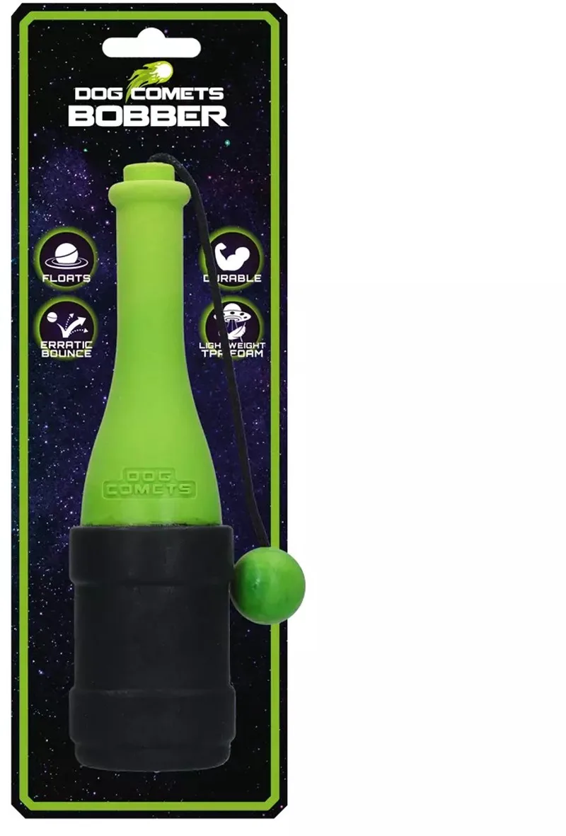 Bobber - 23 cm - Hondenspeelgoed - Hondenbal - Geschikt voor grote honden - Drijvend Apporteerspeelgoed - TPR foam von Dog Comets in Grün – Produktfoto