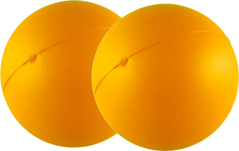 Doggy Fun Soft Foam Ballen - 2-Pack - Ø4 cm - Zachte Speelballen- Voor Puppy’s & Kleine Honden - Oranje by Dog Comets in Yellow – product photo