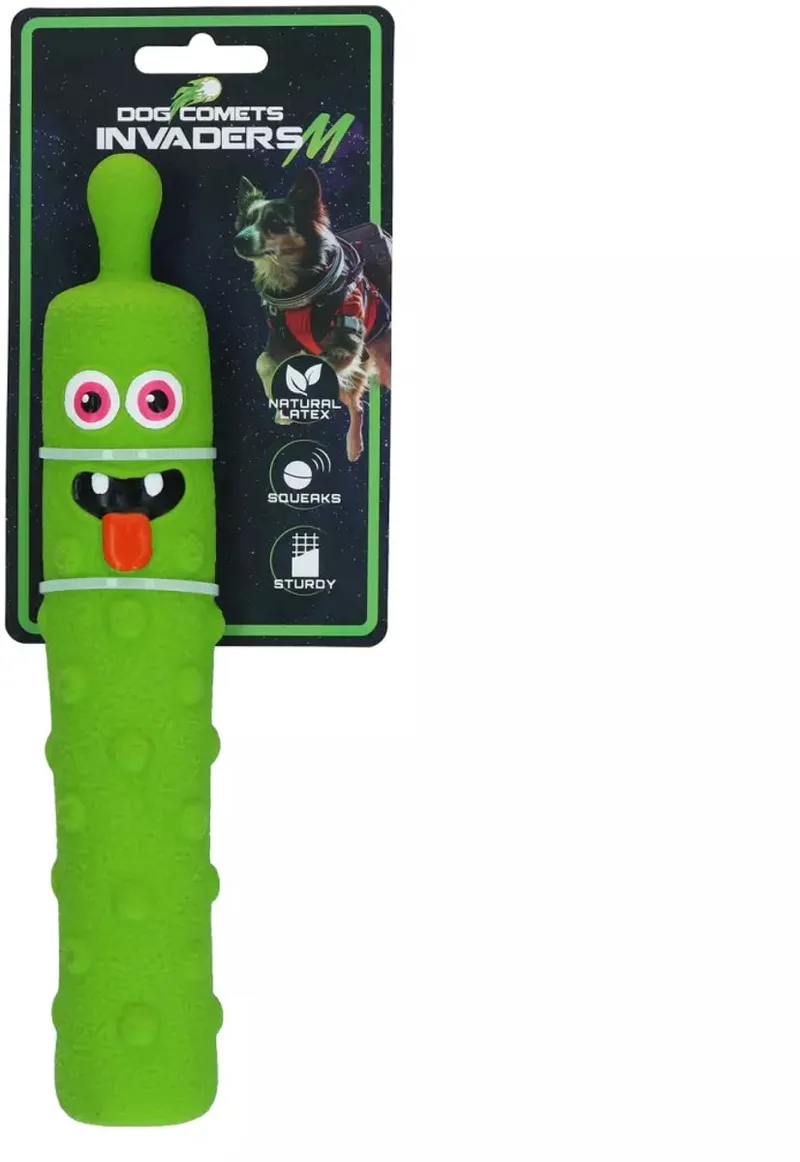 Hondenspeelgoed - Rubber Stick - Extra Sterk - Latex Invaders - 26 cm - Groen - M von Dog Comets in Groen – M – Produktfoto