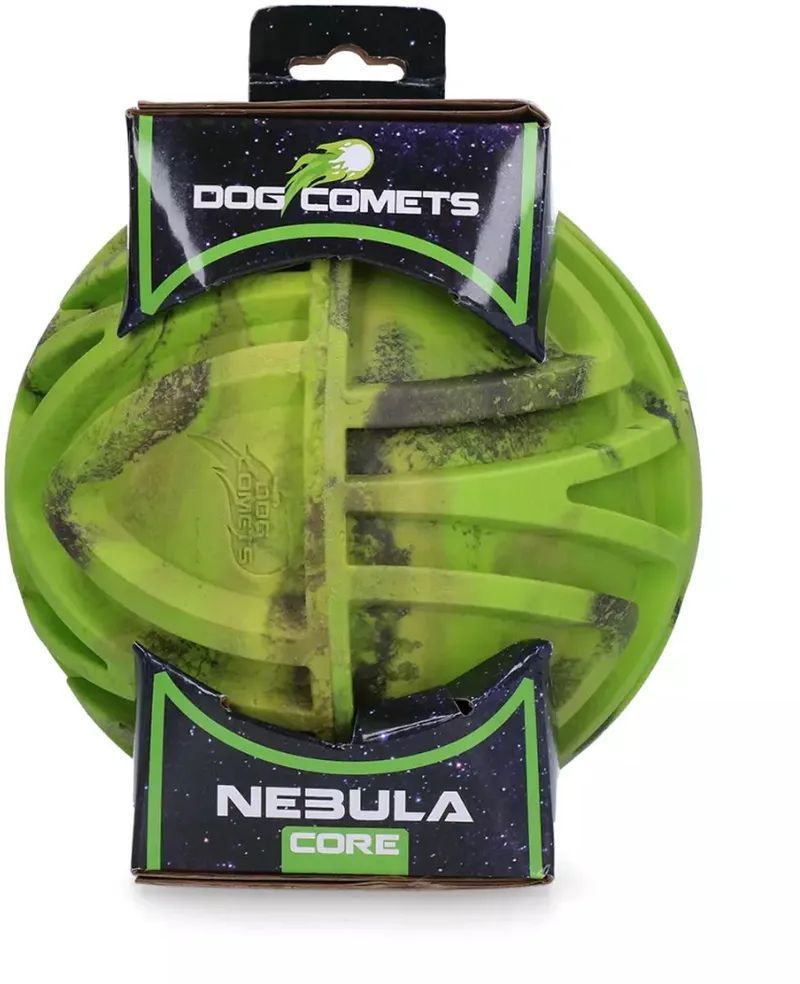 Nebula Core - Hondenspeelgoed Bal - Stuiterbal - stuiterbal hond - apporteerspeelgoed by Dog Comets in Green – product photo