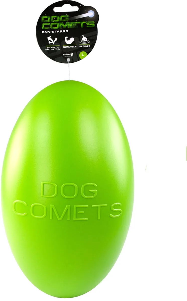 Pan-Stars - 30 cm - Hondenspeelgoed - Hondenbal - Geschikt voor grote honden - Drijvend - L de Dog Comets en Vert – photo produit