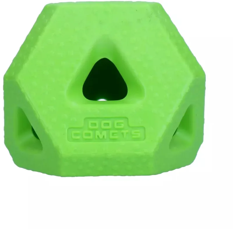 Snackbal - Voerbal Voor Honden - Hondenspeelgoed - Snuffelbal - L13 x B10 x H9 cm - Treat Lock Cube - Groen von Dog Comets in Cube – Groen – Produktfoto