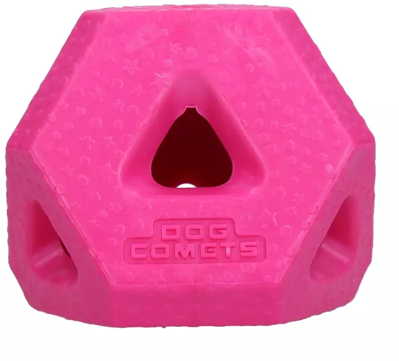 Snackbal - Voerbal Voor Honden - Hondenspeelgoed - Snuffelbal - L13 x B10 x H9 cm - Treat Lock Cube - Roze by Dog Comets in Cube – Roze – product photo