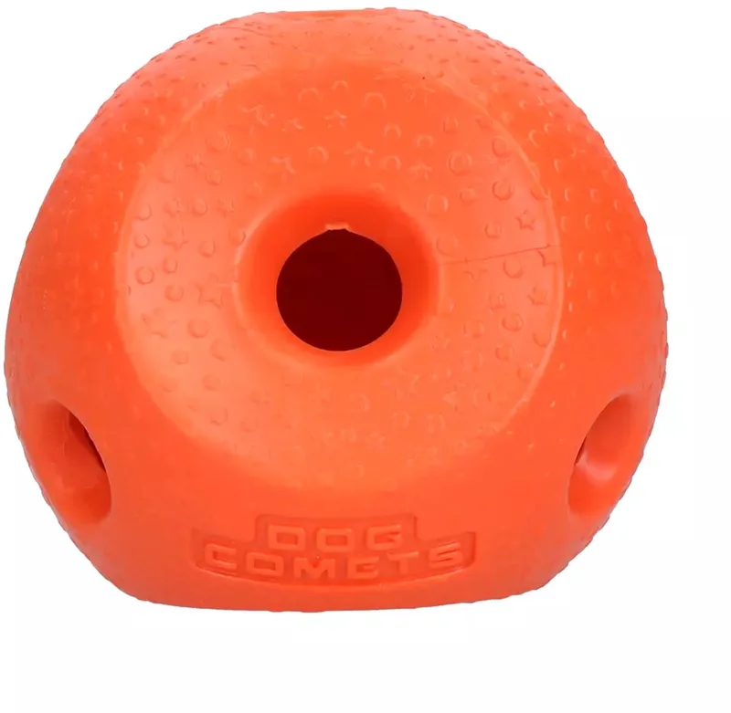 Voerbal Voor Honden - Hondenspeelgoed - Snuffelbal - L13 x B10 x H9 cm - Treat Lock Ball - Oranje fra Dog Comets i Ball – Oranje – produktbillede