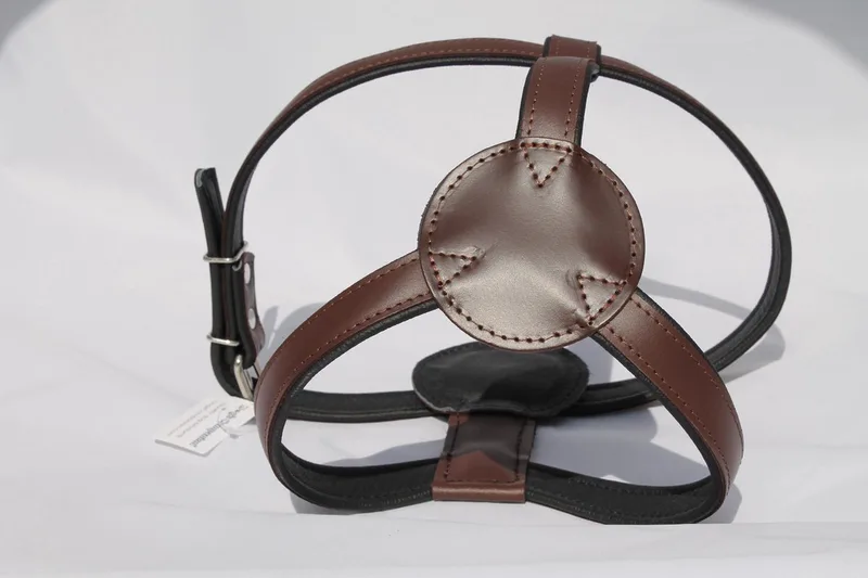 Dog's Companion leren harnas - hondentuigje - 86-95cmx30 mm - Leren hondentuig by Dog's Companion in Brown – product photo