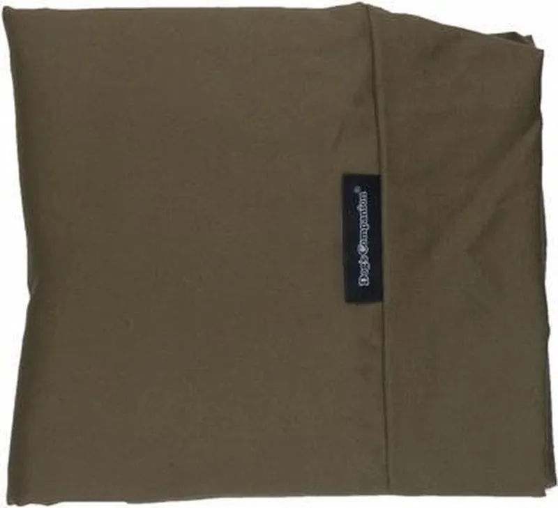 Hoes Hondenkussen / Hondenbed - L - 115 x 85 cm - Taupe/Bruin Canvas/Katoen by Dog's Companion in Taupe Bruin Canvas, Katoen – product photo