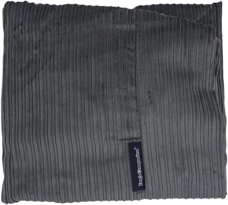Hoes Hondenkussen / Hondenbed - M - 90 x 70 cm by Dog's Companion in Muisgrijs Double Ribcord – product photo