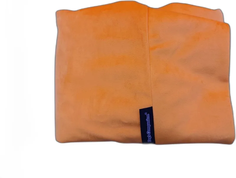 hoes Hondenkussen / Hondenbed - M - 90 x 70 cm - Peach Velvet von Dog's Companion in Peach Velours Oranje – Produktfoto