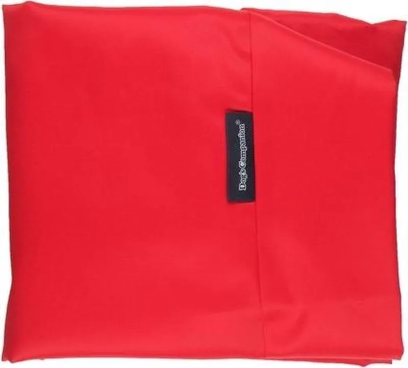 Hoes Hondenkussen / Hondenbed - M - 90 x 70 cm - Rood Water- en Vuilafstotende Coating - Waterafstotend by Dog's Companion in Rood Coating – product photo