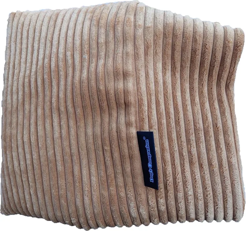 Hoes Hondenkussen / Hondenbed - S - 70 x 50 cm von Dog's Companion in Camel Giant Ribcord – Produktfoto