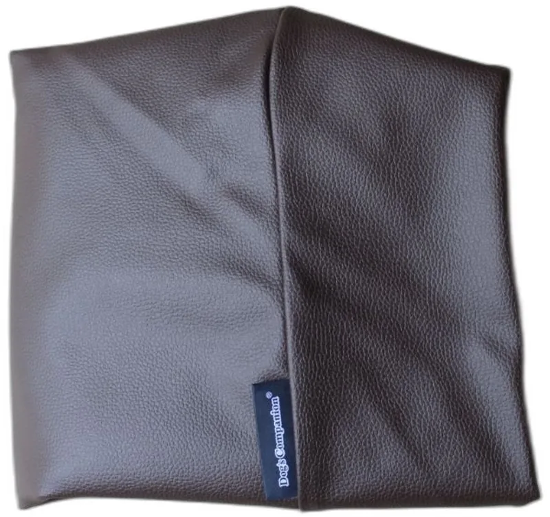 Hoes Hondenkussen / Hondenbed - S - 70 x 50 cm - Kunstleer by Dog's Companion in Chocolade Bruin Leather Look – product photo