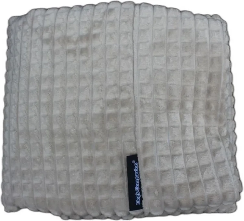 Hoes Hondenkussen / Hondenbed - S - 70 x 50 cm by Dog's Companion in Little Square soft sand – product photo
