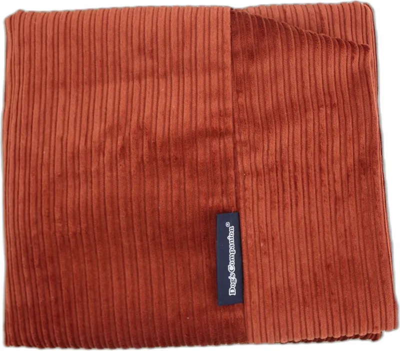 Hoes Hondenkussen / Hondenbed - XL - 140 x 95 cm by Dog's Companion in Brique Double Ribcord – product photo