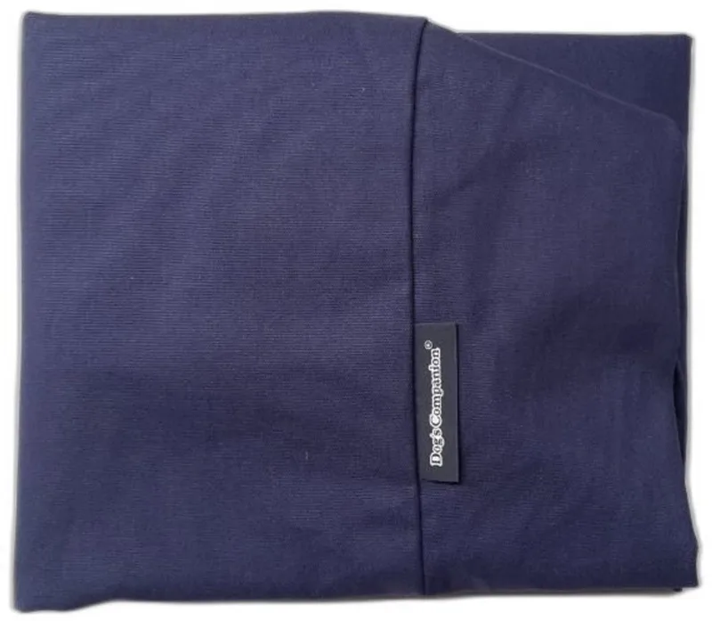 Hoes Hondenkussen / Hondenbed - XS - 55 x 45 cm de Dog's Companion en Donkerblauw Canvas, Katoen – photo produit