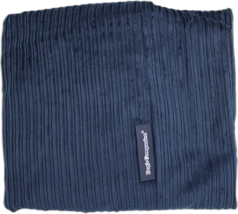 Hoes Hondenkussen / Hondenbed - XS - 55 x 45 cm by Dog's Companion in Donkerblauw Double Ribcord – product photo