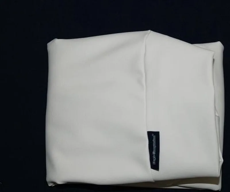 Hoes Hondenkussen / Hondenbed - XS - 55 x 45 cm - Kunstleer - Ivory Leather Look by Dog's Companion in Ivory Wit Leather Look – product photo