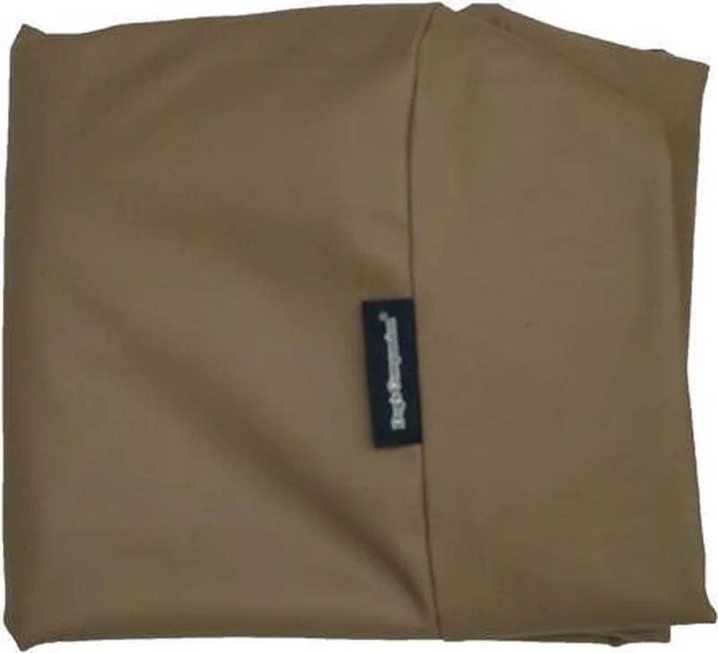 Hoes Hondenkussen / Hondenbed - XS - 55 x 45 cm - Kunstleer - Taupe Leather Look by Dog's Companion in Taupe Bruin Leather Look – product photo