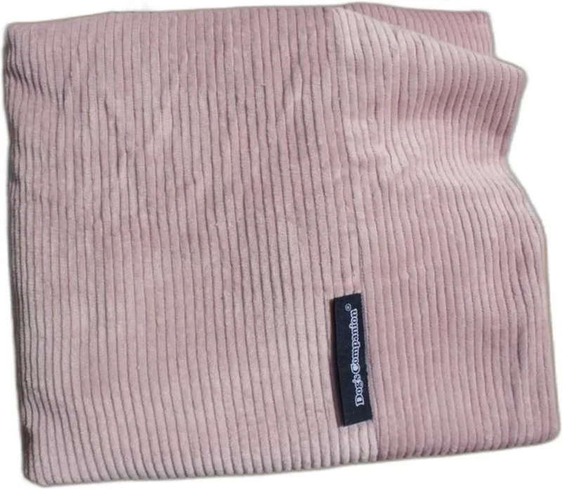 Hoes Hondenkussen / Hondenbed - XS - 55 x 45 cm by Dog's Companion in Lichtroze Ribcord – product photo