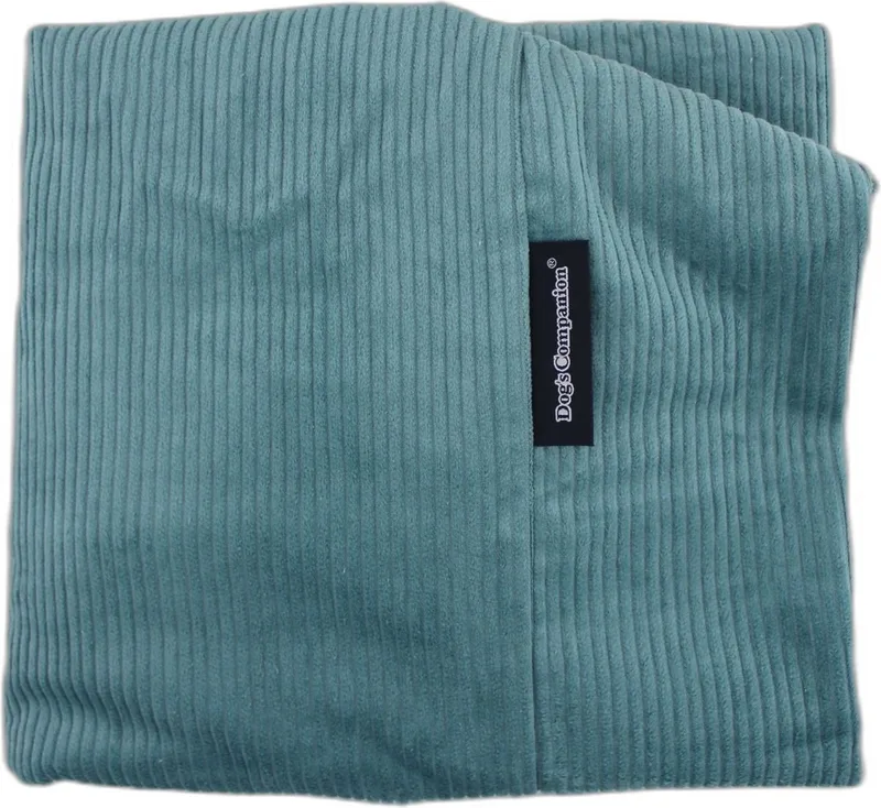 hoes Hondenkussen / Hondenbed - XS - 55 x 45 cm - Ocean Ribcord by Dog's Companion in Ocean Blauw Ribcord – product photo
