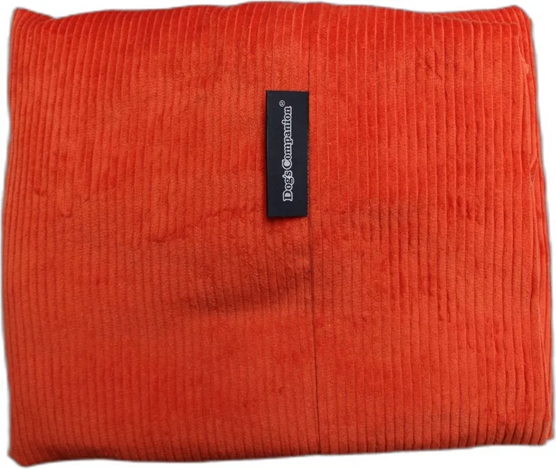 Hoes Hondenkussen / Hondenbed - XS - 55 x 45 cm by Dog's Companion in Oranje Ribcord – product photo