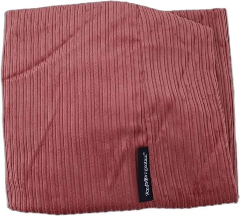 Hoes Hondenkussen / Hondenbed - XS - 55 x 45 cm by Dog's Companion in Oud Roze Double Ribcord – product photo