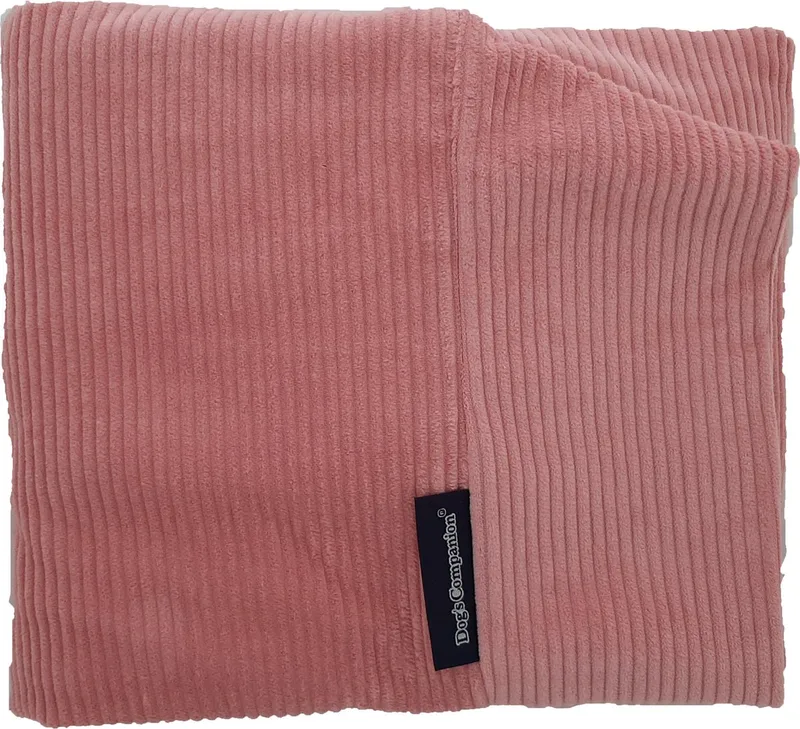 Hoes Hondenkussen / Hondenbed - XS - 55 x 45 cm de Dog's Companion en Oud Roze Ribcord – photo produit