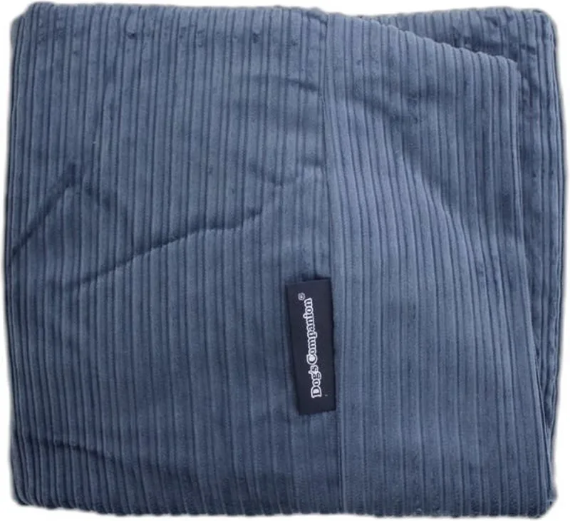 Hoes Hondenkussen / Hondenbed - XS - 55 x 45 cm fra Dog's Companion i Rafblauw Double Ribcord – produktbillede