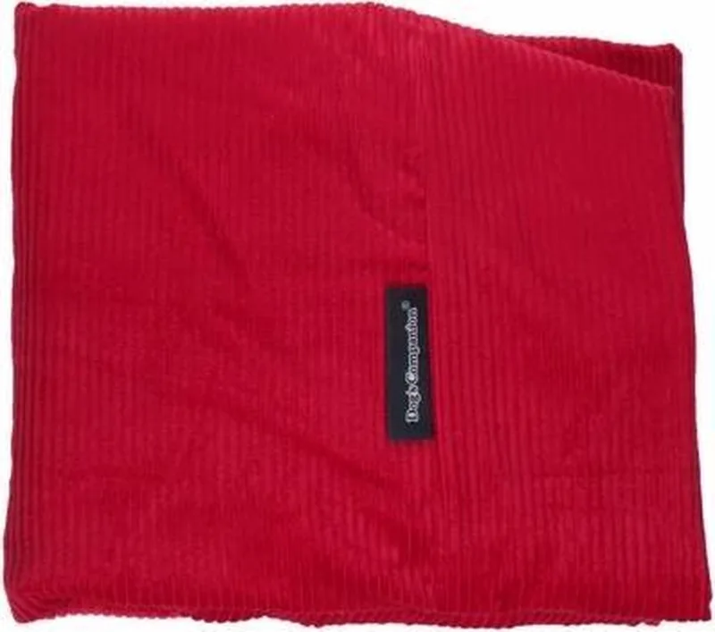 Hoes Hondenkussen / Hondenbed - XS - 55 x 45 cm von Dog's Companion in Rood Ribcord – Produktfoto