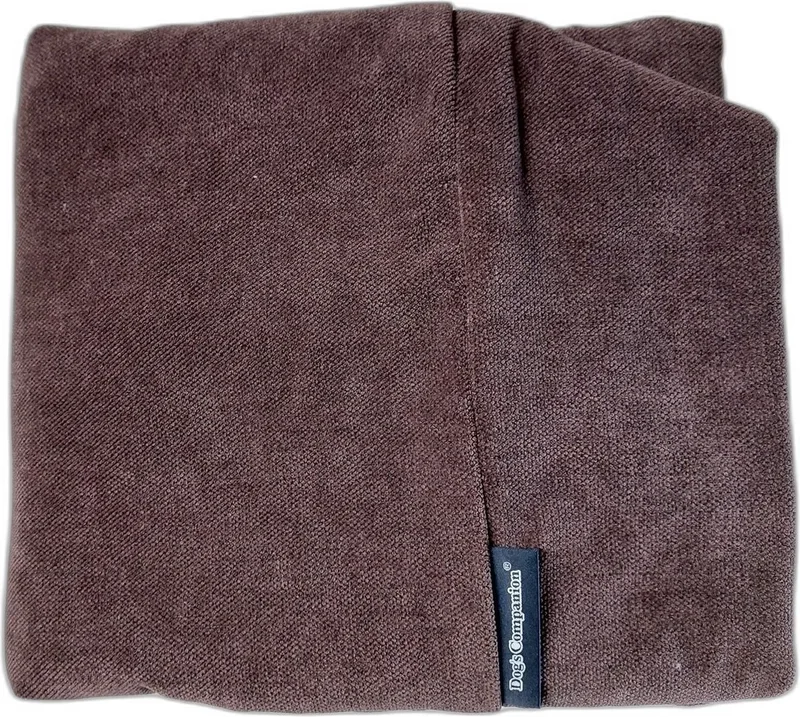 hoes Hondenkussen / Hondenbed - XS - 55 x 45 cm - Soft brown chenille Velvet by Dog's Companion in Soft Brown Velours Chenille – product photo