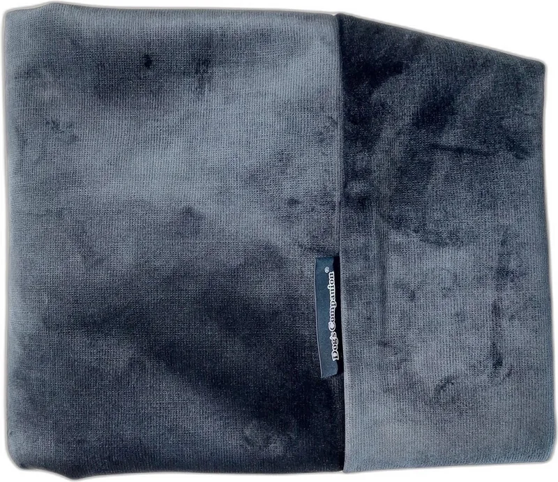 hoes Hondenkussen / Hondenbed - XS - 55 x 45 cm - Strong Midnight Blue Velvet fra Dog's Companion i Midnight Velours Blue – produktbillede