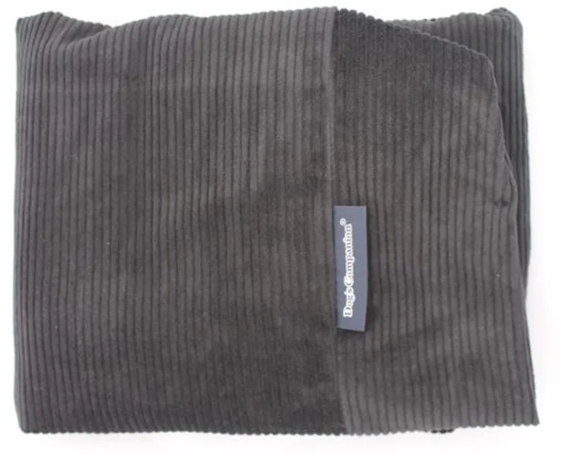 Hoes Hondenkussen / Hondenbed - XS - 55 x 45 cm by Dog's Companion in Zwart Ribcord – product photo
