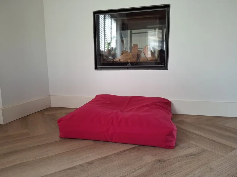 Hondenkussen / Hondenbed bench kussen roze 68x68x12cm - Hondenkussen / Hondenbed bench kussen roze 68x68x12cm fra Dog's Companion i Lyserød – produktbillede