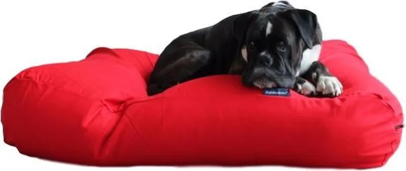 Hondenkussen / Hondenbed - XL - 140 x 95 cm de Dog's Companion en Rood Canvas, Katoen – photo produit