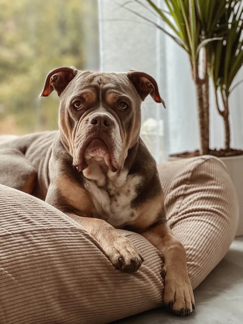 Hondenkussen / Hondenbed - XS - 55 x 45 cm fra Dog's Companion i Camel Ribcord – produktbillede