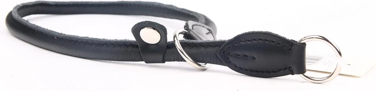 Leren Sliphalsband - Lengte: 50 cm x 8 mm by Dog's Companion in Black – product photo