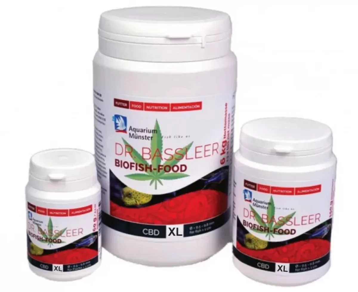 CBD Biofish food 170g XXL van Dr. Bassleer – productfoto