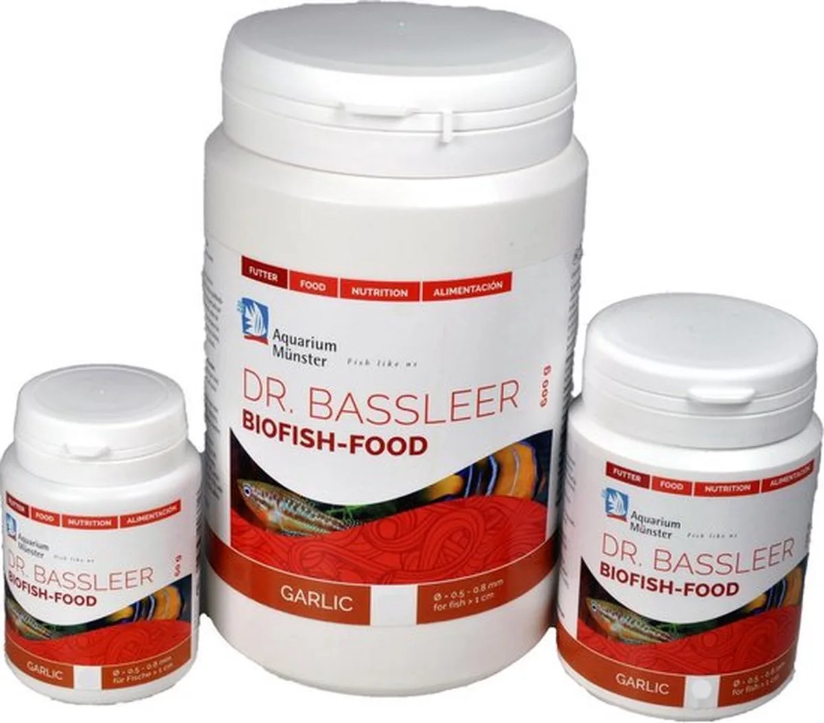 Garlic – Dr. Bassleer BioFish Food M 600gr von Dr. Bassleer – Produktfoto